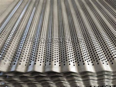 perforated corrugated metal sheets